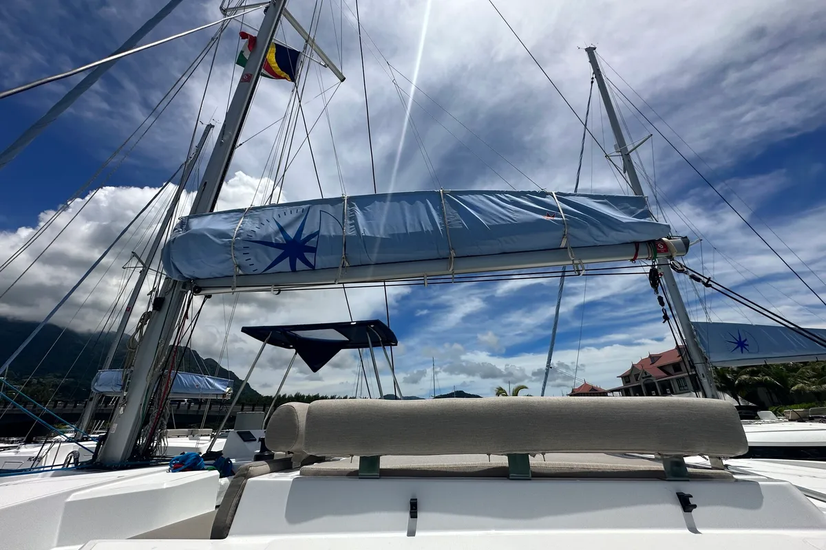 OUFTI IV, a Bali Catspace catamaran at Seychelles, Eden Island Marina, Seychelles