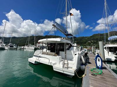 OUFTI IV, a Bali Catspace catamaran at Seychelles, Eden Island Marina, Seychelles