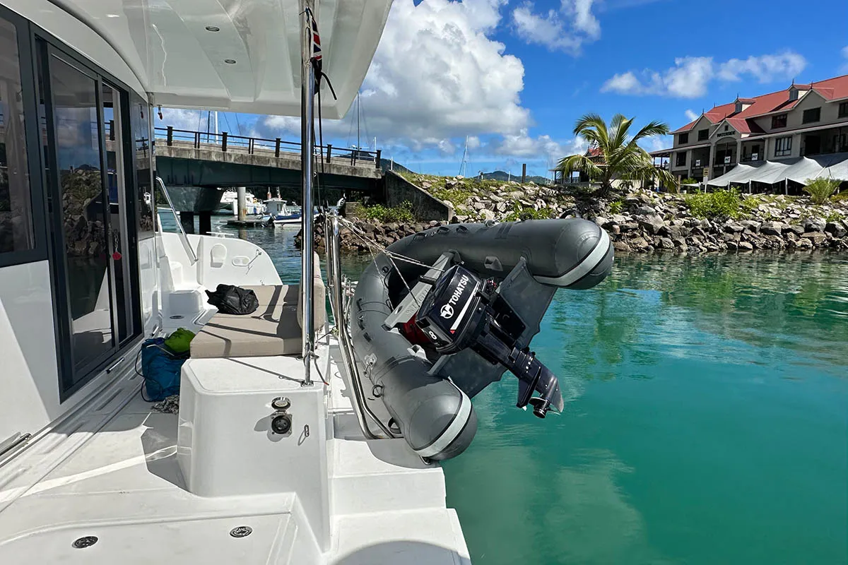 OUFTI IV, a Bali Catspace catamaran at Seychelles, Eden Island Marina, Seychelles
