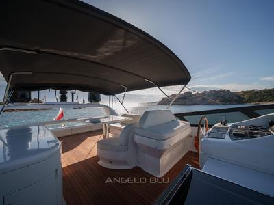 Cockpit of Angelo Blu, a Maiora 20S yacht at Cannigione, Italy
