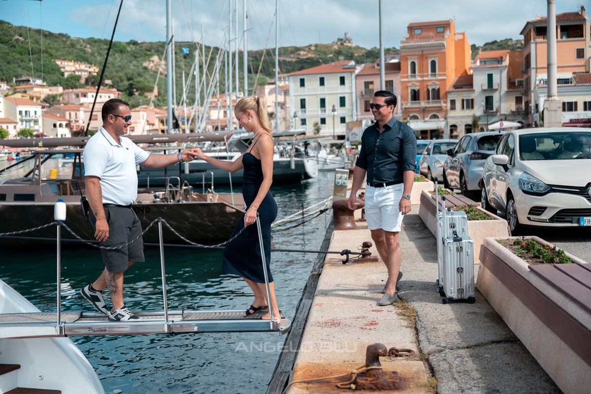 Exterior view of Angelo Blu, a Maiora 20S yacht at Cannigione, Italy
