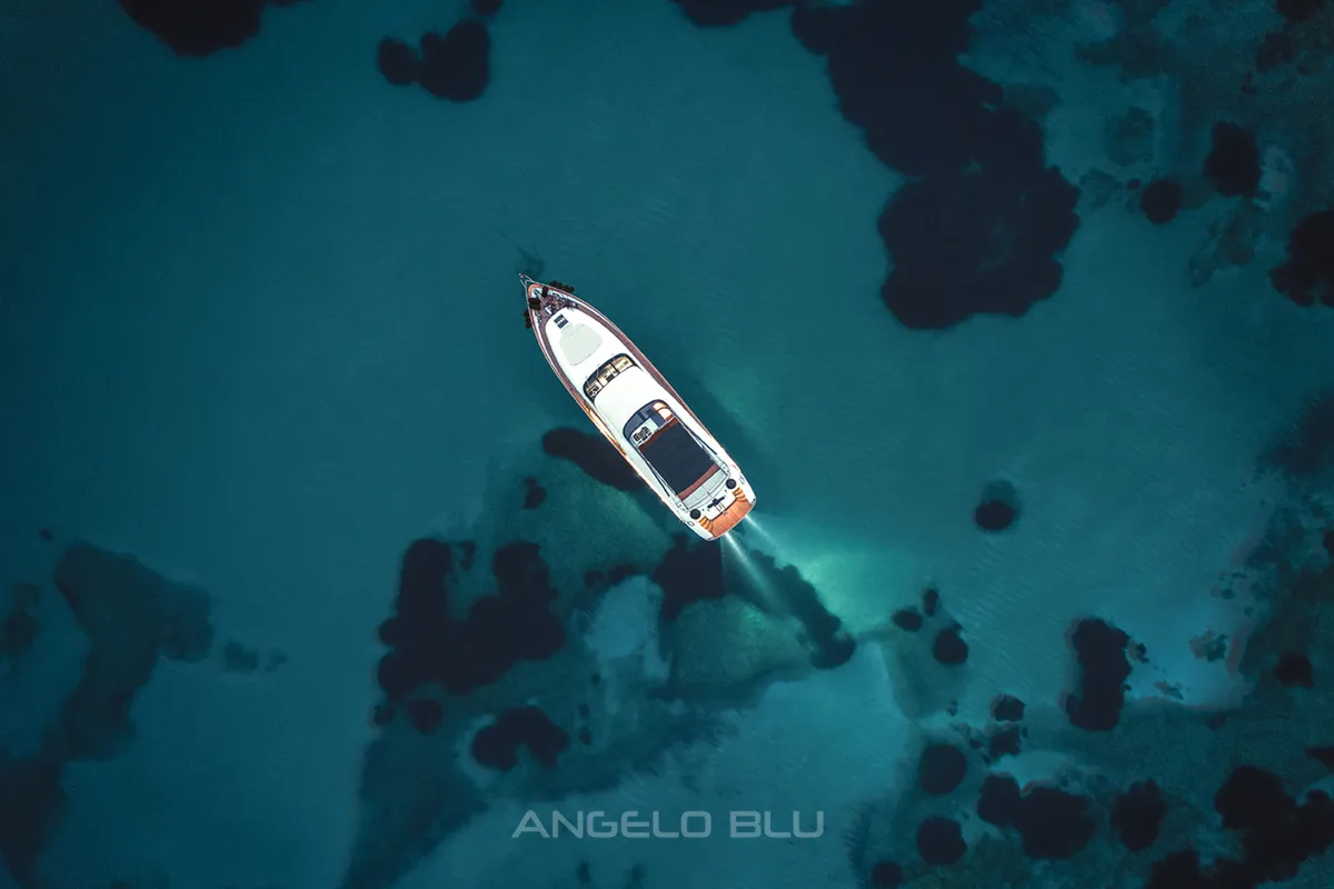 Exterior view of Angelo Blu, a Maiora 20S yacht at Cannigione, Italy
