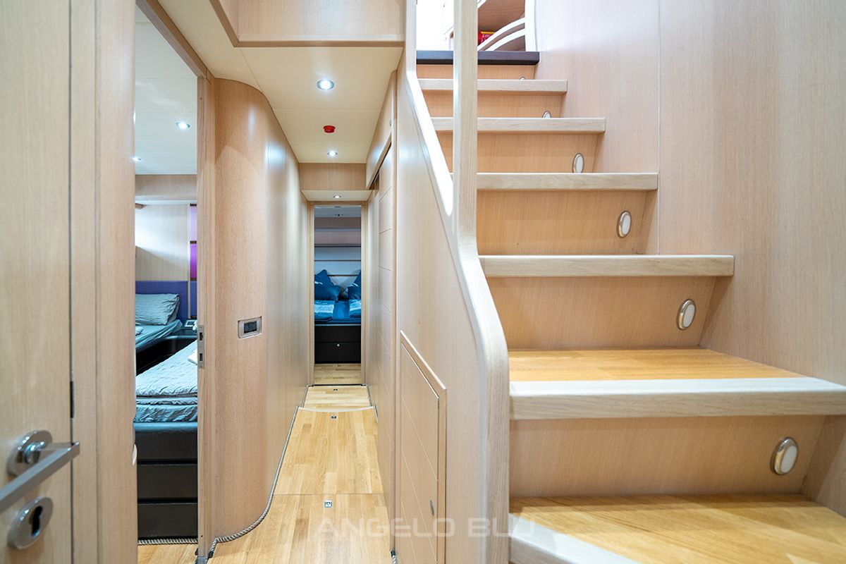 Cabin on Angelo Blu, a Maiora 20S yacht at Cannigione, Italy