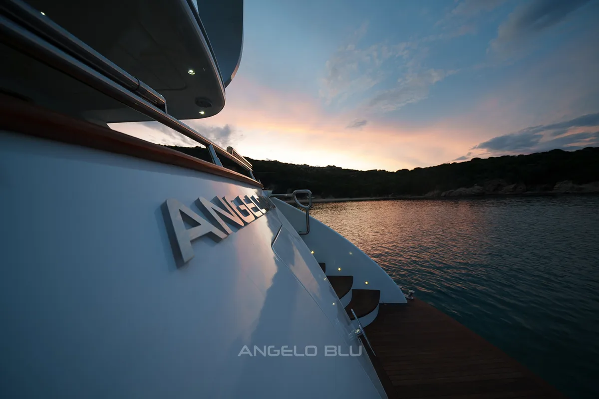Angelo Blu, a Maiora 20S yacht at Cannigione, Italy
