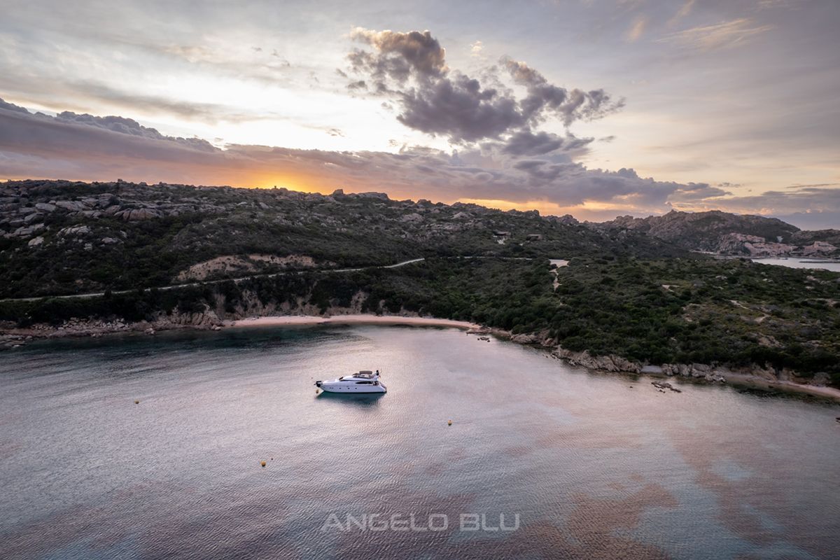 Exterior view of Angelo Blu, a Maiora 20S yacht at Cannigione, Italy