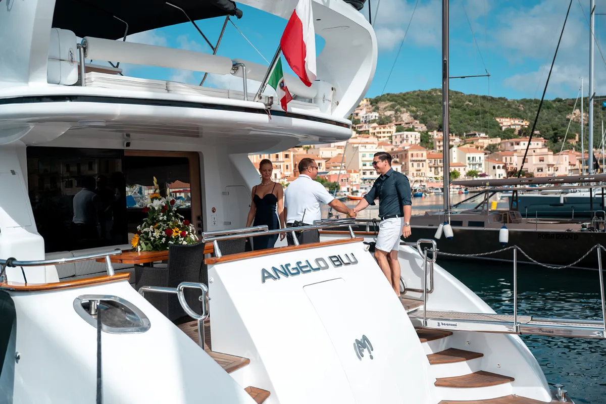 Angelo Blu, a Maiora 20S yacht at Cannigione, Italy