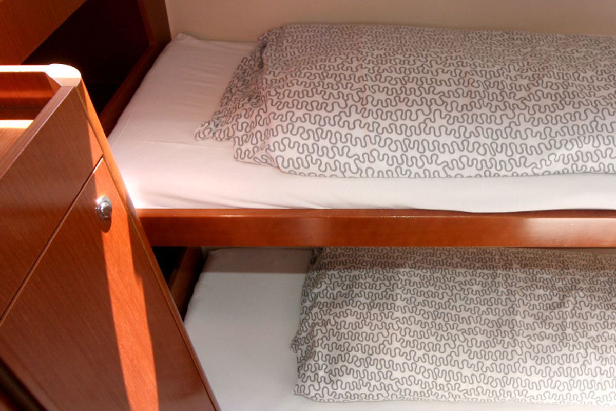 Cabin on Big Tasty, a Beneteau Oceanis 50 sailboat at Općina Rogoznica, Croatia
