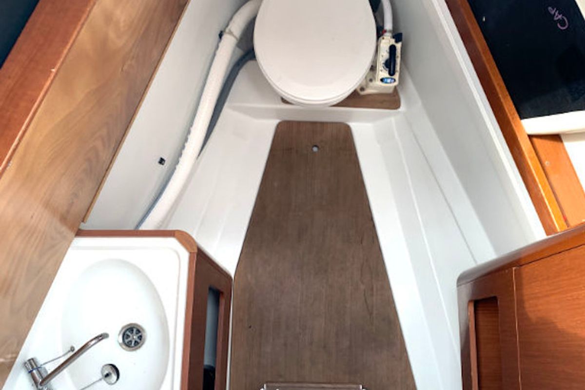 Head on Big Tasty, a Beneteau Oceanis 50 sailboat at Općina Rogoznica, Croatia