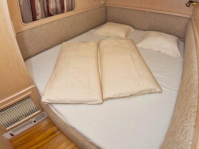 Cabin on New Style , a Johnson 56 motorboat at Primošten, Croatia