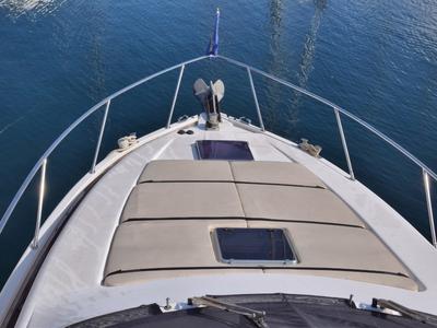 Deck of New Style , a Johnson 56 motorboat at Primošten, Croatia