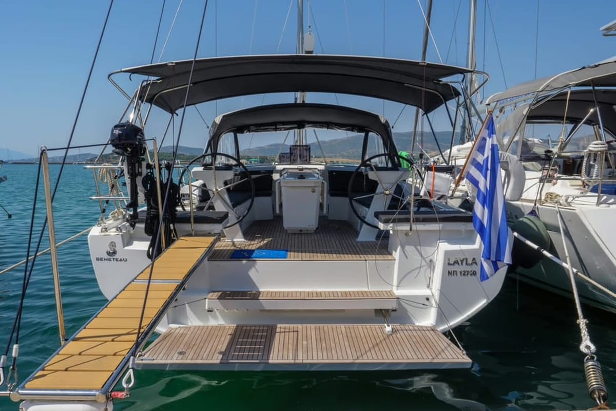 Layla, a Beneteau Oceanis 46.1 sailboat at Volos Municipality, Greece