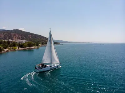 Layla, a Beneteau Oceanis 46.1 sailboat at Volos Municipality, Greece
