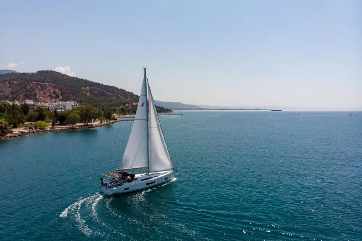 Layla, a Beneteau Oceanis 46.1 sailboat at Volos Municipality, Greece