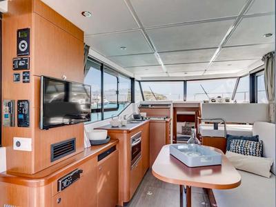 Galley of Odysseus, a Beneteau Swift Trawler 30 motorboat at Grad Trogir, Croatia