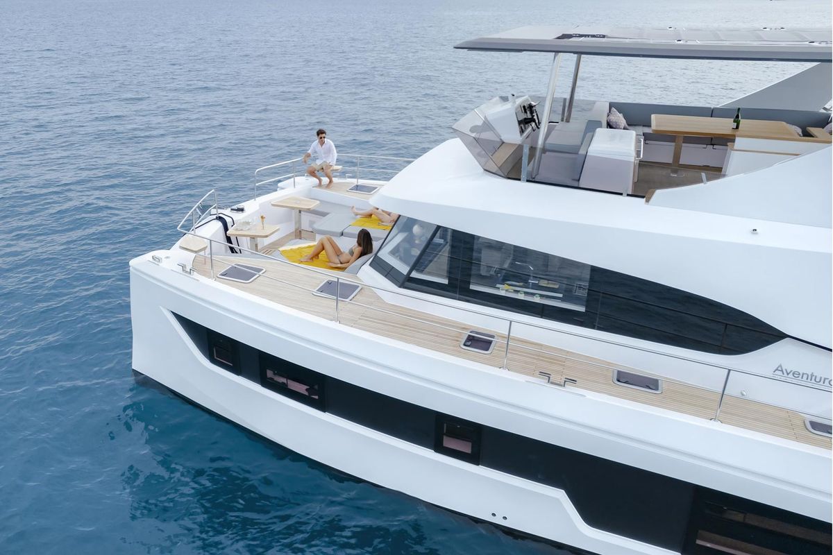 Exterior view of Premium, a Gulet x-reuse catamaran at Cogolin, France
