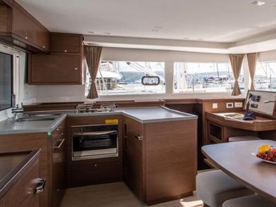 Galley of Gecko, a Lagoon 450 S catamaran at Punat, Croatia