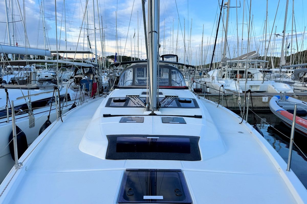 Levan, a Dufour 430 GL sailboat at Grad Pula, Croatia