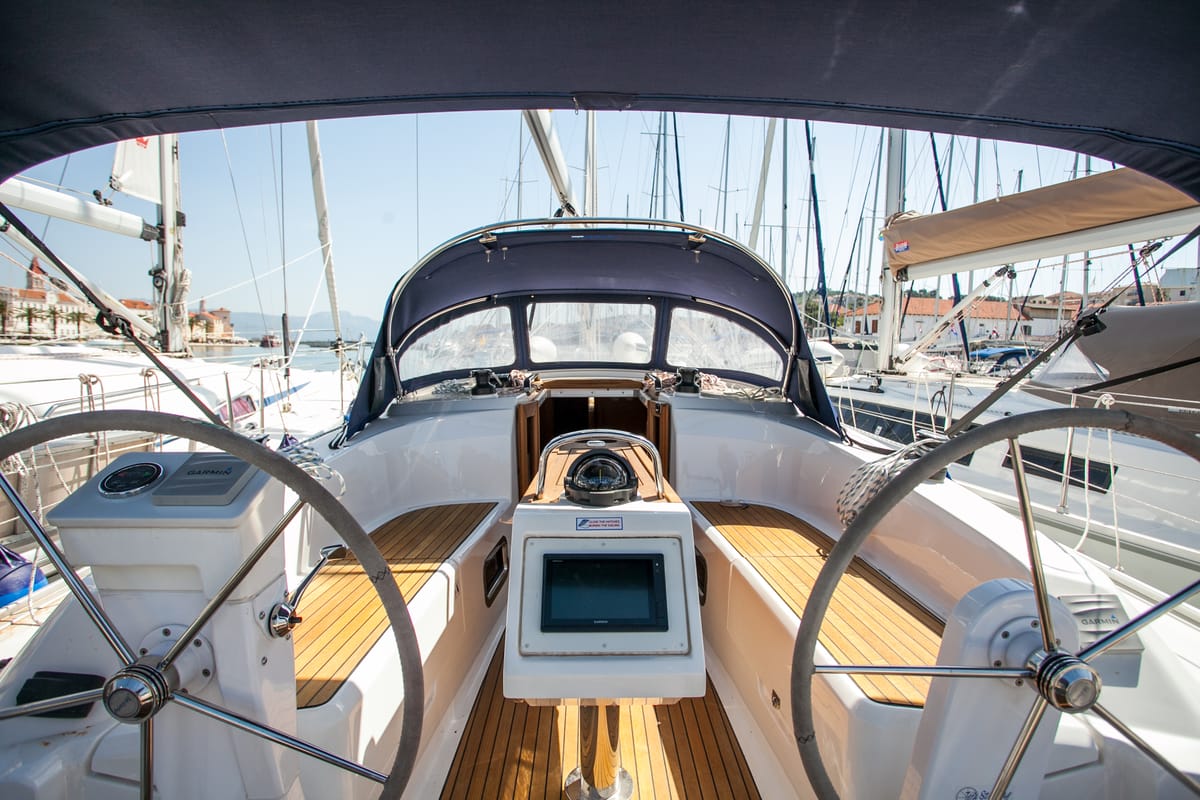 Take Five, a Bavaria Cruiser 34 sailboat at Dubrovnik, Croatia