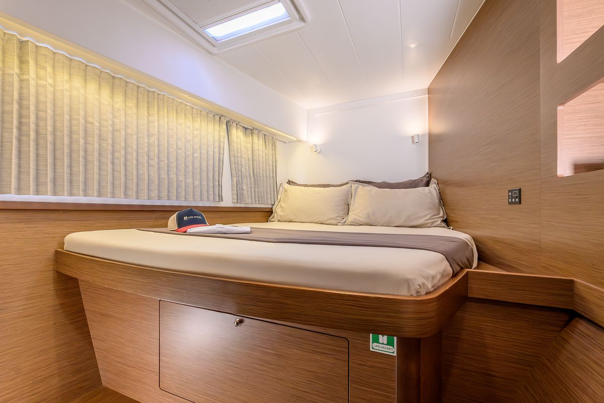 Cabin on Jasmine I, a Lagoon 42 catamaran at Grad Trogir, Croatia