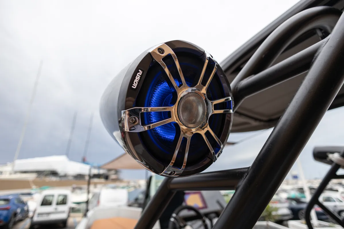Mistral, a Saxdor Yachts Saxdor 200 Sport motorboat at Ibiza, Spain