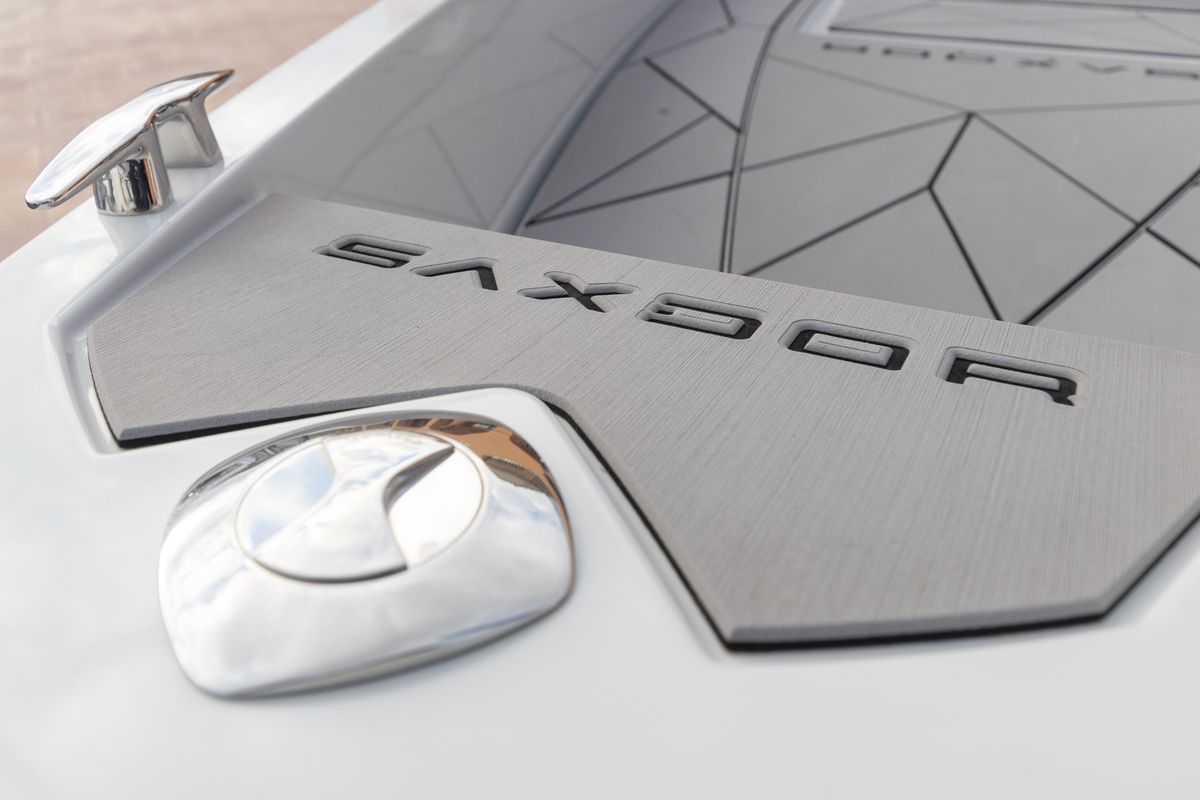 Mistral, a Saxdor Yachts Saxdor 200 Sport motorboat at Ibiza, Spain