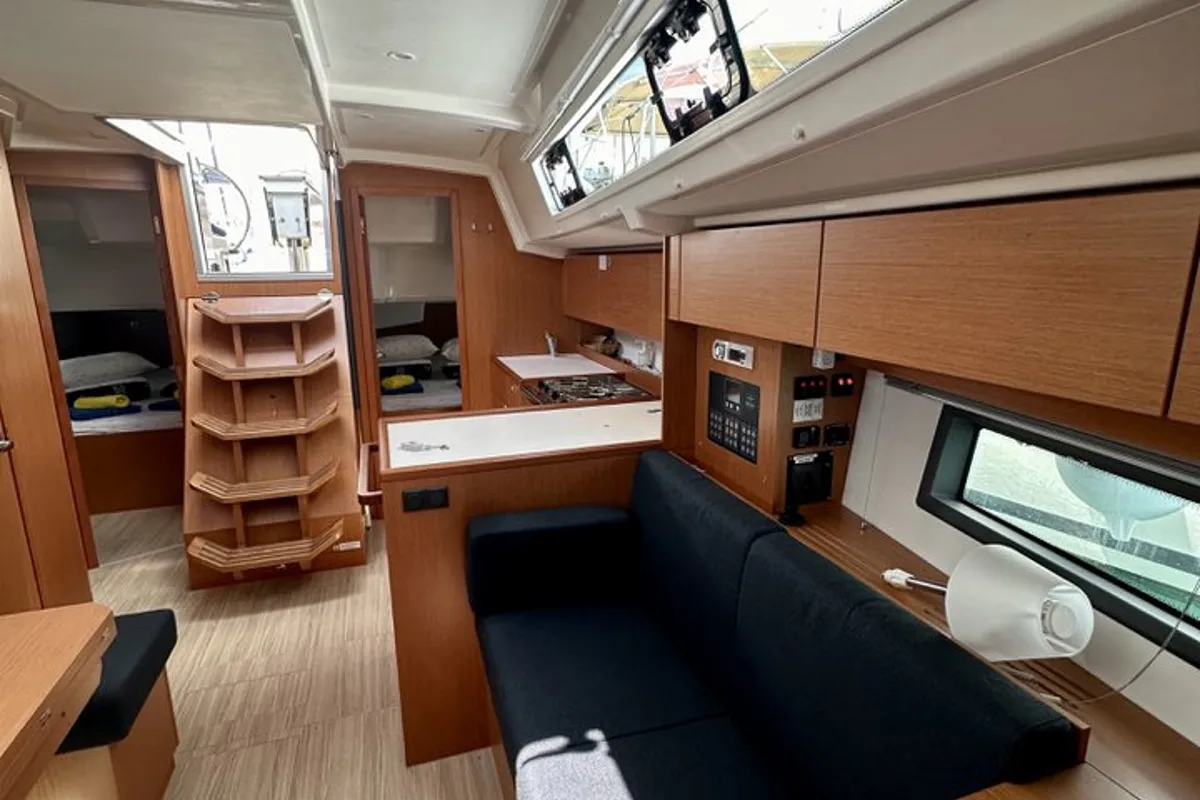 Galley of Surf Point, a Bavaria C38 sailboat at Split, Croatia