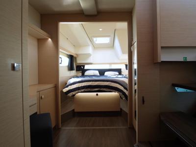 Cabin on Enéa, a Fountaine Pajot Lucia 40 catamaran at Municipal Unit of Rhodes, Greece