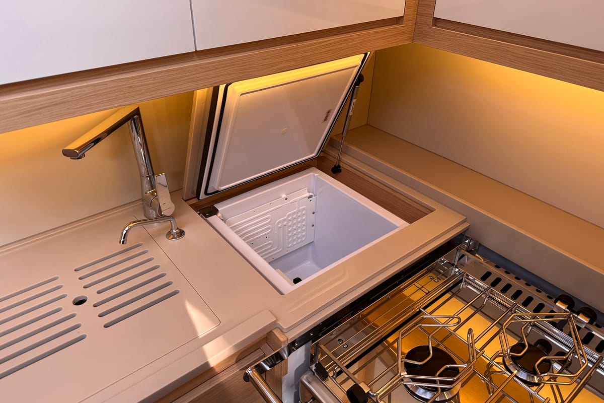Galley of Jéroboam, a Dufour 470 sailboat at Salerno, Italy
