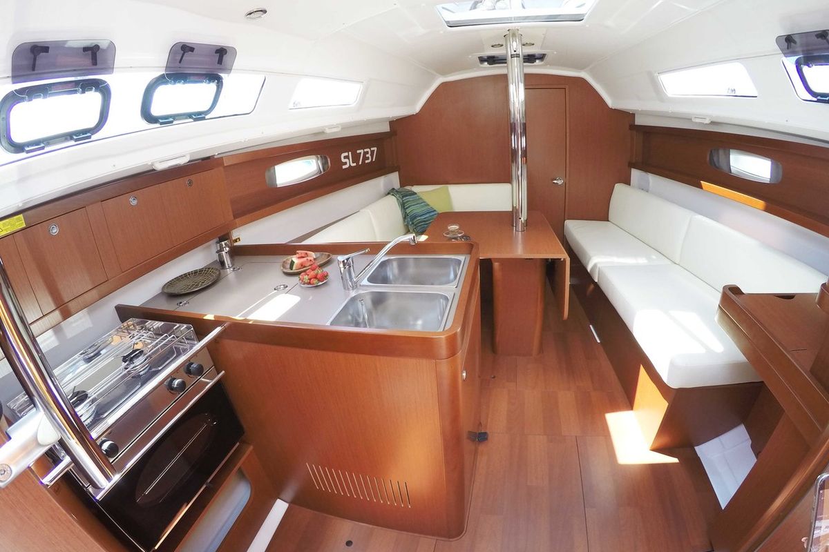Galley of Honey, a Beneteau Oceanis 31 sailboat at Split, Croatia