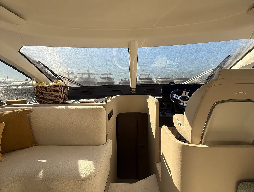 Salon of White, a Azimut 53 Fly yacht at Podstrana - Miljevac, Croatia
