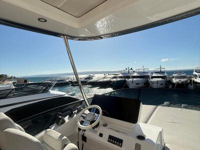 Cockpit of White, a Azimut 53 Fly yacht at Podstrana - Miljevac, Croatia