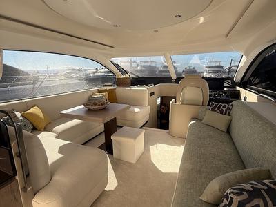 Salon of White, a Azimut 53 Fly yacht at Podstrana - Miljevac, Croatia