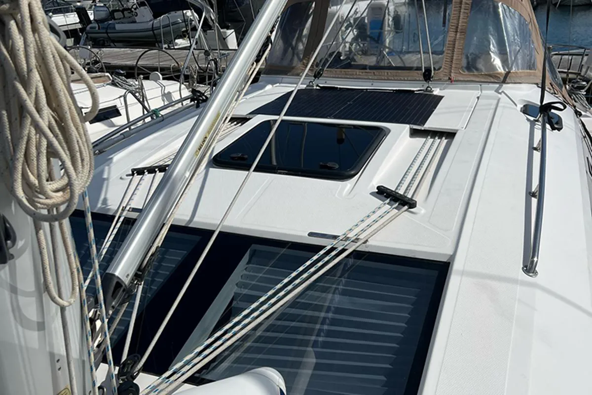 Heidi, a Elan Impression 45 sailboat at Punat, Croatia