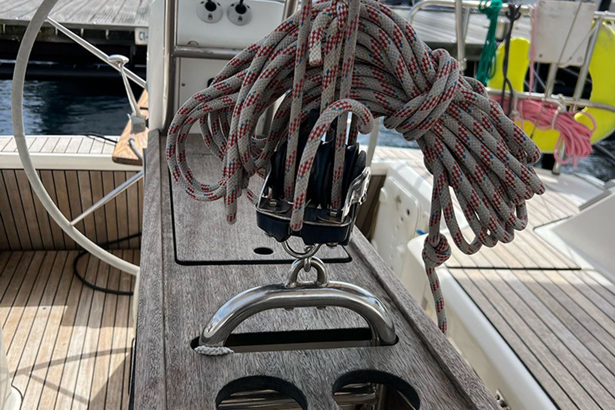 Salon of Heidi, a Elan Impression 45 sailboat at Punat, Croatia
