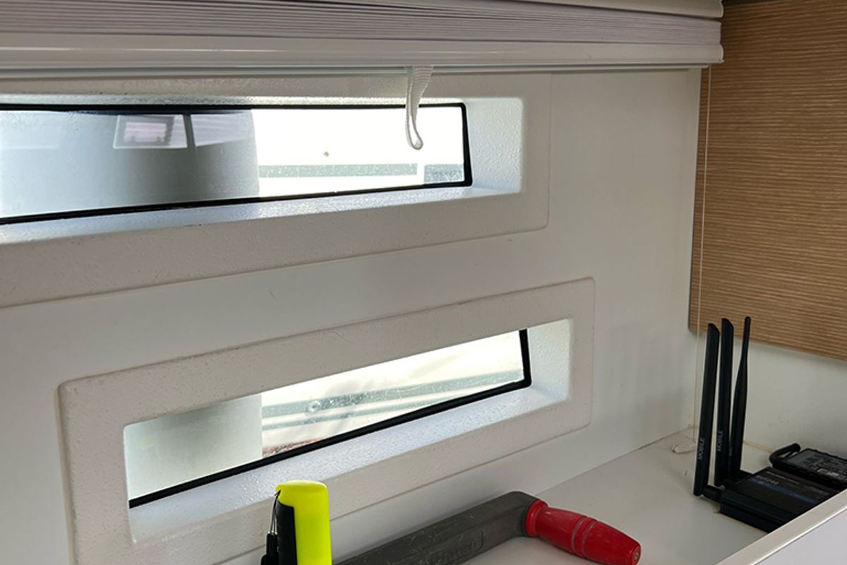 Cabin on Heidi, a Elan Impression 45 sailboat at Punat, Croatia