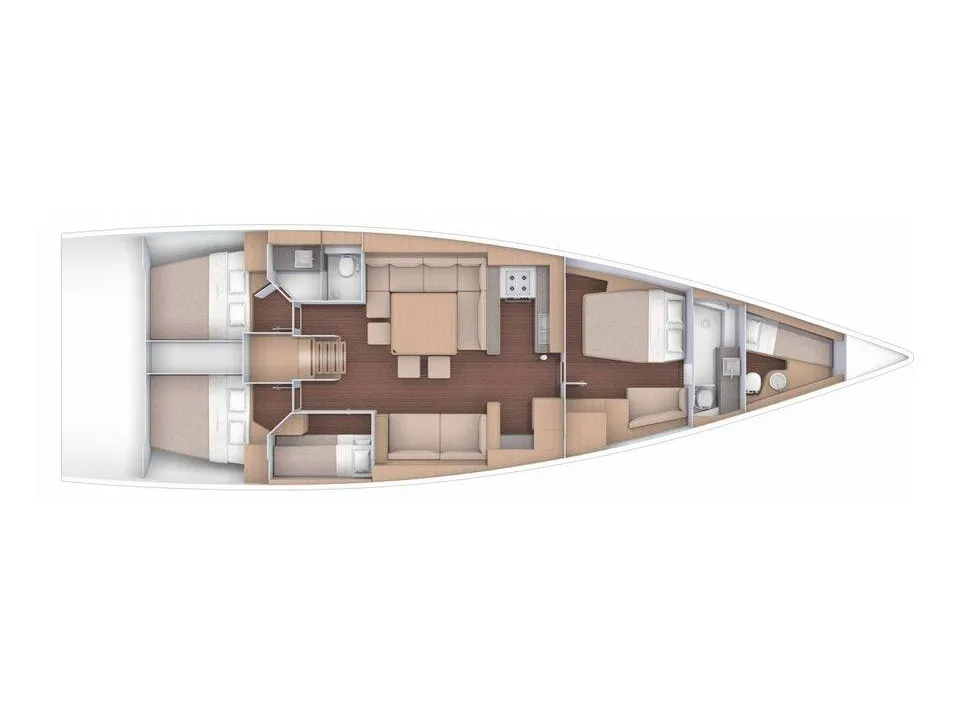 Galley of Epsilon, a Dufour 56 Exclusive sailboat at Grad Šibenik, Croatia