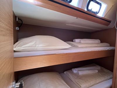 Cockpit of Epsilon, a Dufour 56 Exclusive sailboat at Grad Šibenik, Croatia