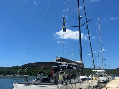 Galley of Epsilon, a Dufour 56 Exclusive sailboat at Grad Šibenik, Croatia
