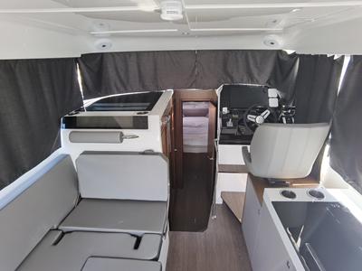 Salon of Jean, a Beneteau Antares 11 Fly OB motorboat at Punat, Croatia
