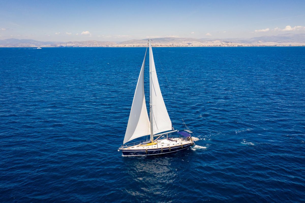Exterior view of Parte II, a Ocean Star 51.2 sailboat at Athens, Greece