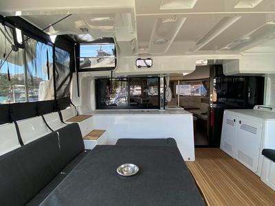 Galley of Diamanti IV, a Lagoon 46 catamaran at Skiathos, Greece