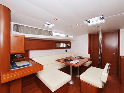 Salon of San Clemente, a Beneteau Oceanis 48 sailboat at Općina Sukošan, Croatia