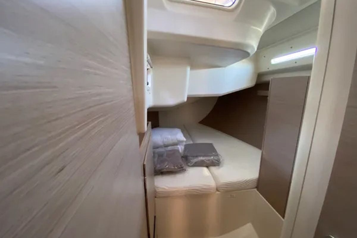 Cabin on Zoe, a Hanse Yachts Hanse 458 sailboat at Municipal Unit of Ellomenos, Greece