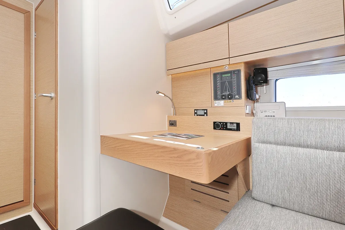 Salon of One Life, a Hanse Yachts Hanse 458 sailboat at Seget Donji, Croatia