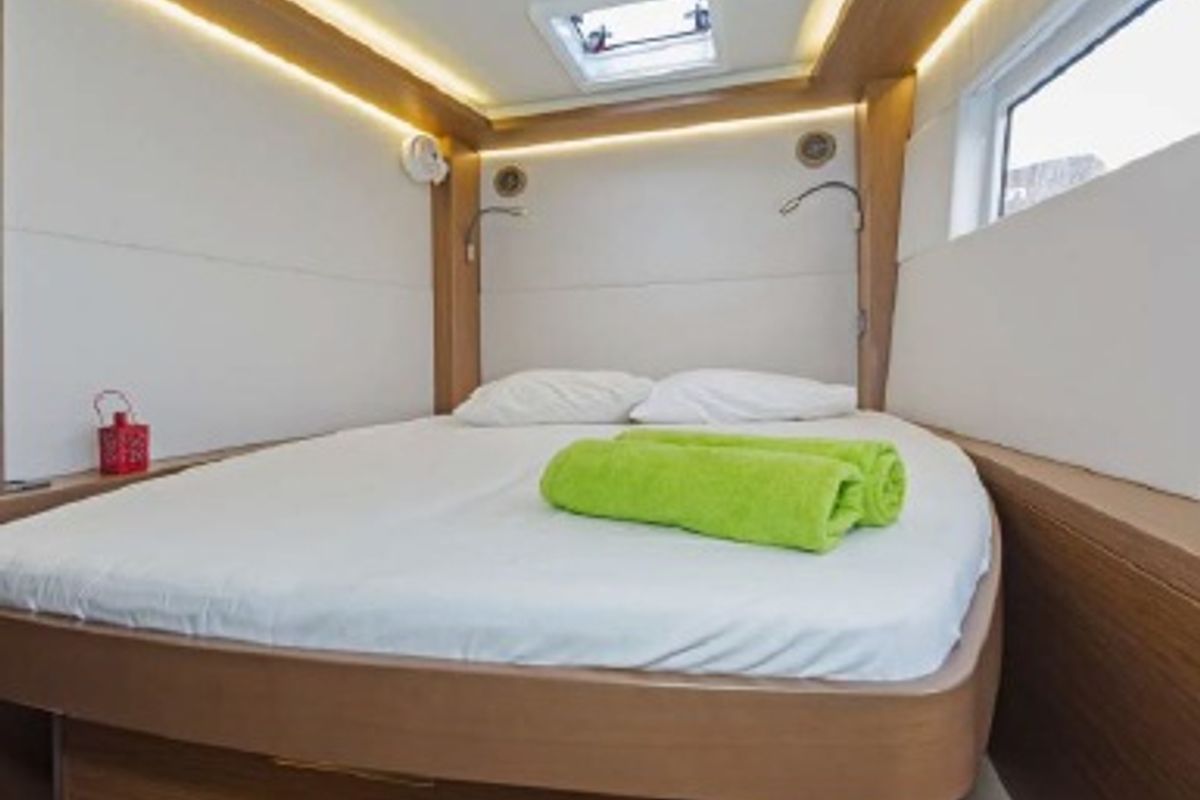 Cabin on Aqua Star, a Lagoon 50 catamaran at Municipal Unit of Lefkada, Greece