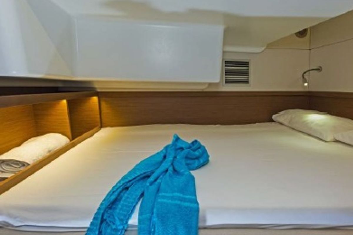 Cabin on Aqua Star, a Lagoon 50 catamaran at Municipal Unit of Lefkada, Greece