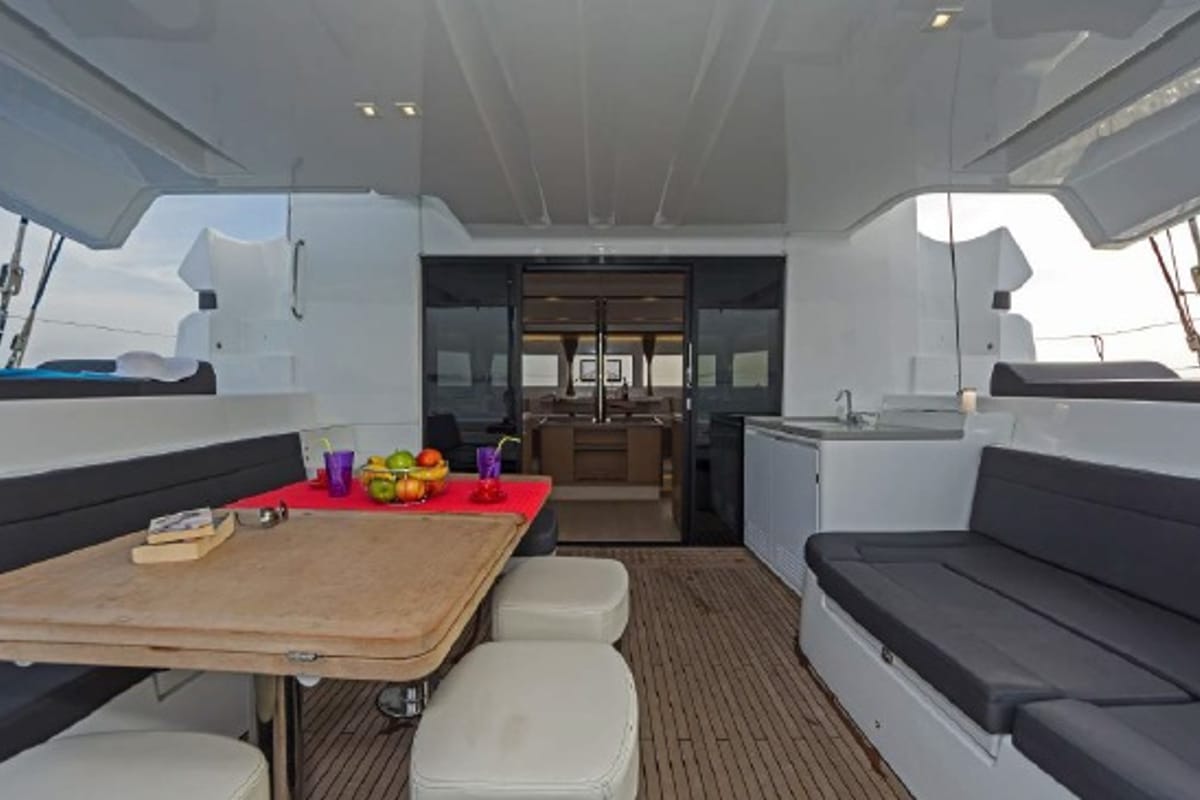 Aqua Star, a Lagoon 50 catamaran at Municipal Unit of Lefkada, Greece