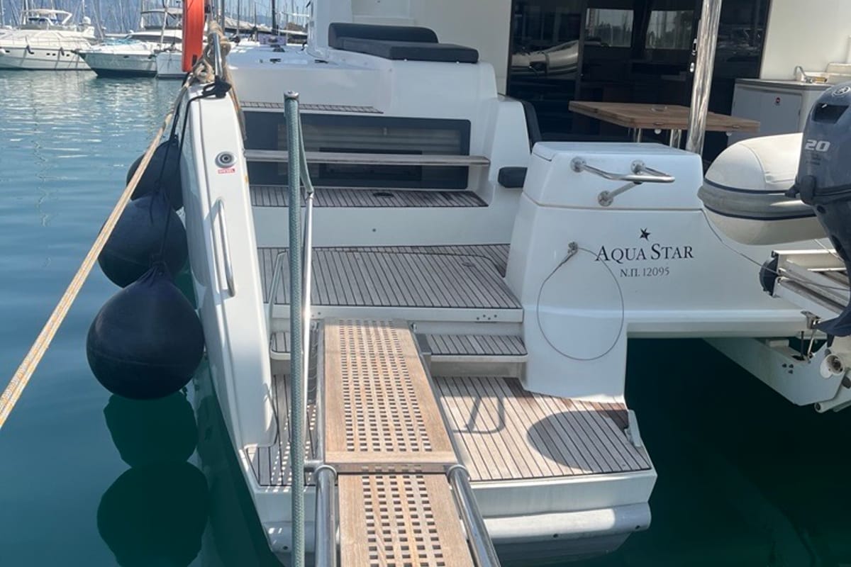 Aqua Star, a Lagoon 50 catamaran at Municipal Unit of Lefkada, Greece
