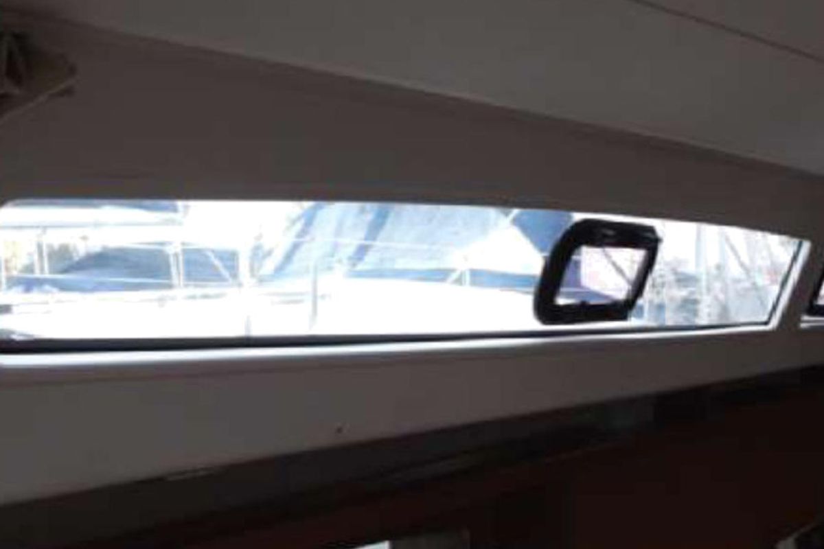 Salon of In Compliance, a Beneteau Oceanis 50 Family sailboat at Kalkara, Malta
