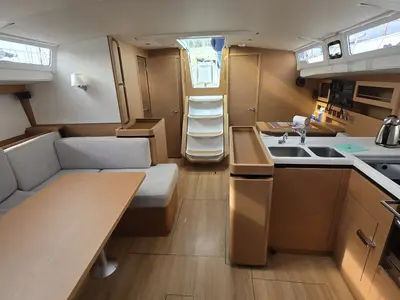 Sofiya, a Jeanneau Sun Odyssey 490 sailboat at Općina Marina, Croatia
